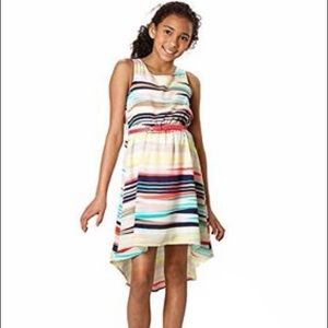 Paper Doll Girls Blue/Fuchsia Sleeveless Dress